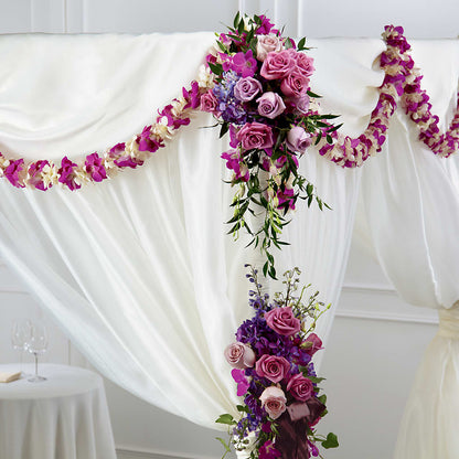 Color & Light Chuppah Decor –  Flowers By Van Brunt, Long Branch NJ