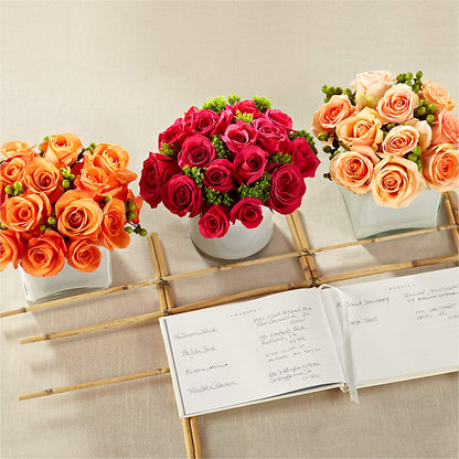 Dawn Rose Centerpiece –  Flowers By Van Brunt, Long Branch NJ