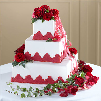 Forever Happiness Cake Decor –  Flowers By Van Brunt, Long Branch NJ